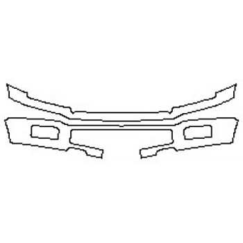 2020 FORD F-150 XLT Bumper With Plate Cutout