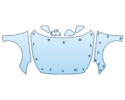 2018 HYUNDAI SONATA SPORT 2.0T FULL HOOD FENDERS MIRRORS PRECUT PPF CLEAR BRA WRAP