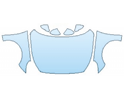 2018 HYUNDAI SONATA SPORT 2.0T FULL HOOD(WRAPPED EDGES) FENDERS MIRRORS PRECUT PPF CLEAR BRA WRAP