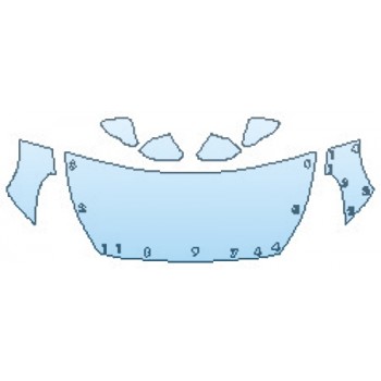 PRECUT PPF KIT - 2018 HYUNDAI SONATA SPORT 2.0T HOOD(30 INCH) FENDERS MIRRORS PRECUT PPF CLEAR BRA WRAP