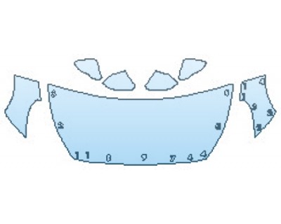 2018 HYUNDAI SONATA SPORT 2.0T HOOD(30 INCH) FENDERS MIRRORS PRECUT PPF CLEAR BRA WRAP