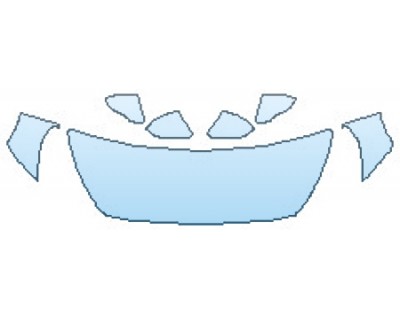 2018 HYUNDAI SONATA SPORT 2.0T HOOD(24 INCH WRAPPED EDGES) FENDERS MIRRORS PRECUT PPF CLEAR BRA WRAP