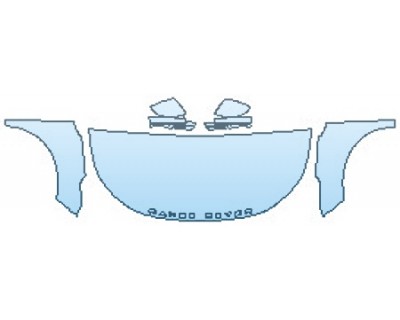 2018 LAND ROVER RANGE ROVER VELAR FIRST EDITION HOOD(30 INCH) FENDERS MIRRORS PRECUT PPF CLEAR BRA WRAP