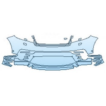 PRECUT PPF KIT - 2018 LAND ROVER RANGE ROVER VELAR FIRST EDITION BUMPER WITH WASHERS AND SENSORS PRECUT PPF CLEAR BRA WRAP