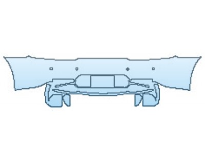 2018 MERCEDES AMG GT COUPE Full Rear Bumper With Sensors