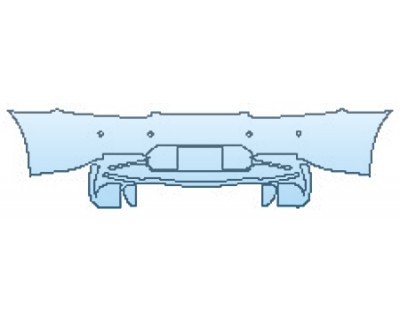 2018 MERCEDES AMG GT ROADSTER Full Rear Bumper With Sensors