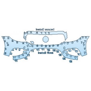 2018 MERCEDES E-CLASS COUPE E400 4MATIC BASE Bumper With Sensors