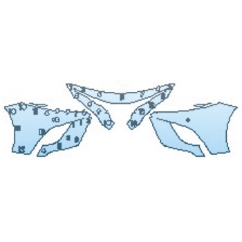 PAINT PROTECTION KIT - 2020 TOYOTA CAMRY SE BUMPER WITH SENSORS - PRECUT PPF CLEAR BRA WRAP