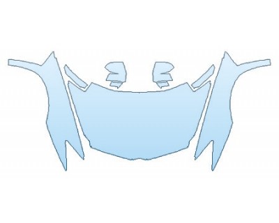 PAINT PROTECTION KIT - 2017 LAMBORGHINI AVENTADOR LP700-4 COUPE FULL HOOD(WRAPPED EDGES) FENDERS MIRRORS - PRECUT PPF CLEAR BRA WRAP