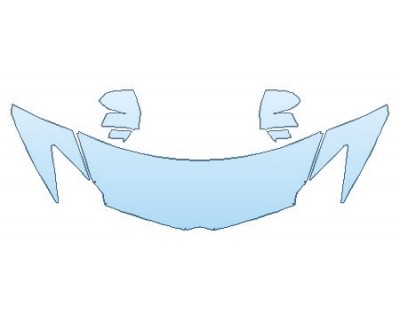 PAINT PROTECTION KIT - 2017 LAMBORGHINI AVENTADOR LP700-4 COUPE HOOD(WRAPPED EDGES) FENDERS MIRRORS - PRECUT PPF CLEAR BRA WRAP