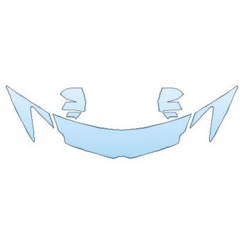 PAINT PROTECTION KIT - 2017 LAMBORGHINI AVENTADOR LP700-4 COUPE HOOD(18 INCH) FENDERS MIRRORS - PRECUT PPF CLEAR BRA WRAP