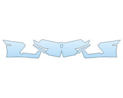 PAINT PROTECTION KIT - 2017 LAMBORGHINI AVENTADOR LP700-4 COUPE BUMPER - PRECUT PPF CLEAR BRA WRAP