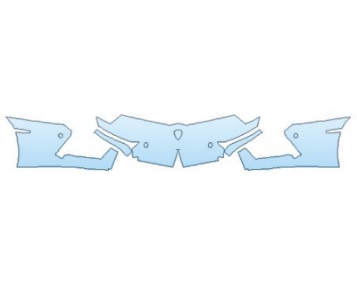 PAINT PROTECTION KIT - 2017 LAMBORGHINI AVENTADOR LP700-4 COUPE BUMPER WITH SENSORS - PRECUT PPF CLEAR BRA WRAP