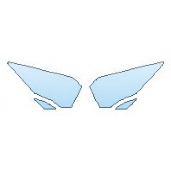 PAINT PROTECTION KIT - 2017 LAMBORGHINI AVENTADOR LP700-4 COUPE HEADLIGHTS - PRECUT PPF CLEAR BRA WRAP