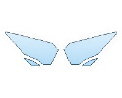 PAINT PROTECTION KIT - 2017 LAMBORGHINI AVENTADOR LP700-4 COUPE HEADLIGHTS - PRECUT PPF CLEAR BRA WRAP