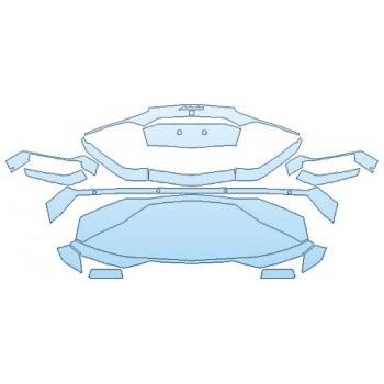 Precut PPF Kit – Clear Bra Paint Protection Film PAINT PROTECTION KIT - 2017 LAMBORGHINI AVENTADOR LP700-4 COUPE FULL REAR BUMPER - PRECUT PPF CLEAR BRA WRAP