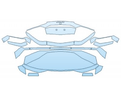 PAINT PROTECTION KIT - 2017 LAMBORGHINI AVENTADOR LP700-4 COUPE FULL REAR BUMPER - PRECUT PPF CLEAR BRA WRAP