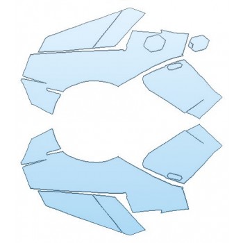 PAINT PROTECTION KIT - 2017 LAMBORGHINI AVENTADOR LP700-4 COUPE FULL REAR QUARTERS - PRECUT PPF CLEAR BRA WRAP