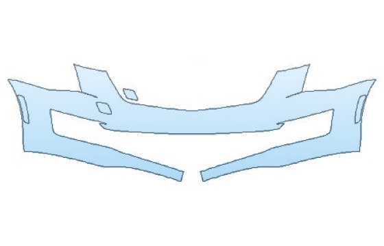 PAINT PROTECTION KIT - 2024 CADILLAC ATS COUPE BASE BUMPER (1 PIECE) - PRECUT PPF CLEAR BRA WRAP