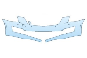2023 CADILLAC ATS COUPE BASE BUMPER WITH SENSORS (1 PIECE)