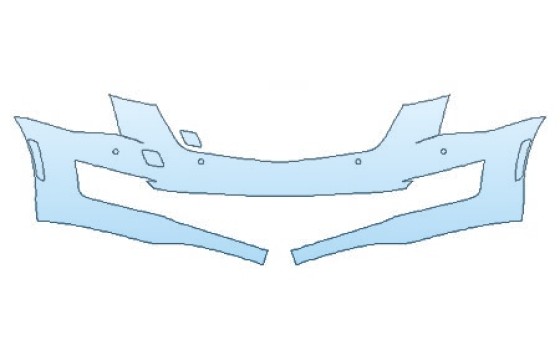 Precut PPF Kit – Clear Bra Paint Protection Film PAINT PROTECTION KIT - 2022 CADILLAC ATS COUPE BASE BUMPER WITH SENSORS (1 PIECE) - PRECUT PPF CLEAR BRA WRAP