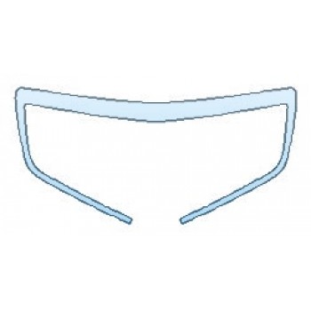 PAINT PROTECTION KIT - 2020 CADILLAC ATS COUPE BASE GRILLE - PRECUT PPF CLEAR BRA WRAP
