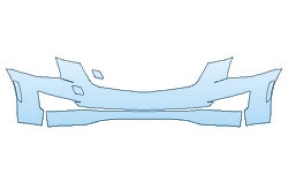 PAINT PROTECTION KIT - 2027 CADILLAC ATS SEDAN BASE BUMPER (2 PIECE) - PRECUT PPF CLEAR BRA WRAP