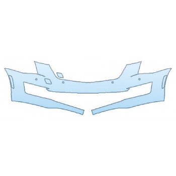 PAINT PROTECTION KIT - 2019 CADILLAC ATS SEDAN BASE BUMPER WITH SENSORS (1 PIECE) - PRECUT PPF CLEAR BRA WRAP