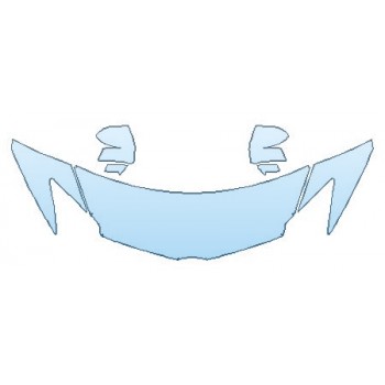 PAINT PROTECTION KIT - 2017 LAMBORGHINI AVENTADOR LP700-4 COUPE MIURA HOMAGE HOOD(WRAPPED EDGES) FENDERS MIRRORS - PRECUT PPF CLEAR BRA WRAP