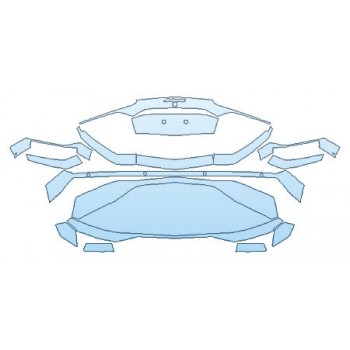 PAINT PROTECTION KIT - 2017 LAMBORGHINI AVENTADOR LP700-4 COUPE MIURA HOMAGE FULL REAR BUMPER - PRECUT PPF CLEAR BRA WRAP