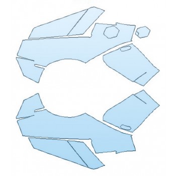 PAINT PROTECTION KIT - 2017 LAMBORGHINI AVENTADOR LP700-4 COUPE MIURA HOMAGE FULL REAR QUARTERS - PRECUT PPF CLEAR BRA WRAP