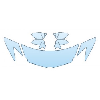 PAINT PROTECTION KIT - 2017 LAMBORGHINI AVENTADOR LP750-4 SV COUPE HOOD(24 INCH) FENDERS MIRRORS - PRECUT PPF CLEAR BRA WRAP