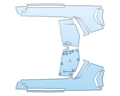 Precut PPF Kit – Clear Bra Paint Protection Film PAINT PROTECTION KIT - 2017 LAMBORGHINI AVENTADOR LP750-4 SV COUPE ROCKERS - PRECUT PPF CLEAR BRA WRAP