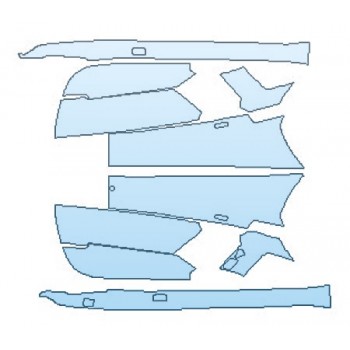 PAINT PROTECTION KIT - 2017 LAMBORGHINI AVENTADOR LP750-4 SV COUPE FULL INTERIOR DOOR PANELS - PRECUT PPF CLEAR BRA WRAP