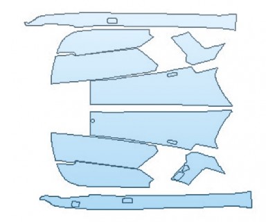 Precut PPF Kit – Clear Bra Paint Protection Film PAINT PROTECTION KIT - 2017 LAMBORGHINI AVENTADOR LP750-4 SV COUPE FULL INTERIOR DOOR PANELS - PRECUT PPF CLEAR BRA WRAP