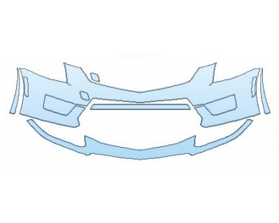 PAINT PROTECTION KIT - 2020 CADILLAC ATS-V COUPE BUMPER - PRECUT PPF CLEAR BRA WRAP