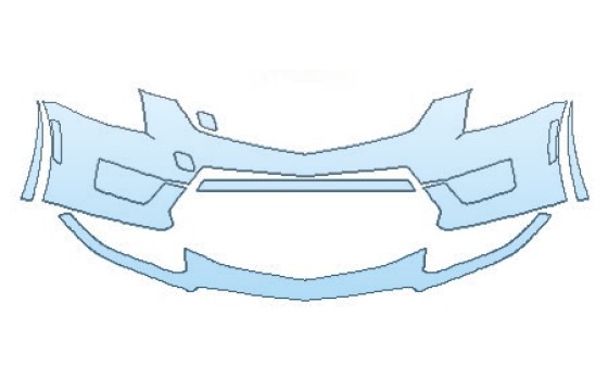 PAINT PROTECTION KIT - 2027 CADILLAC ATS-V COUPE BUMPER - PRECUT PPF CLEAR BRA WRAP
