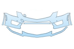 2023 CADILLAC ATS-V COUPE BUMPER WITH SENSORS
