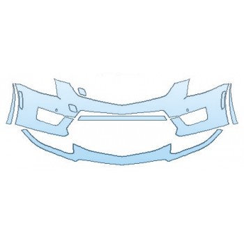 PAINT PROTECTION KIT - 2020 CADILLAC ATS-V COUPE BUMPER WITH SENSORS - PRECUT PPF CLEAR BRA WRAP