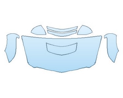 PAINT PROTECTION KIT - 2020 CADILLAC ATS-V SEDAN HOOD (30 INCHWRAPPED EDGES) FENDERS MIRRORS - PRECUT PPF CLEAR BRA WRAP