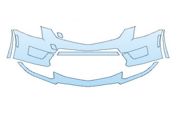 PAINT PROTECTION KIT - 2026 CADILLAC ATS-V SEDAN BUMPER - PRECUT PPF CLEAR BRA WRAP