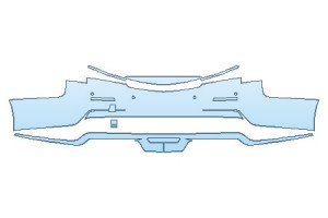 2023 CADILLAC ATS-V SEDAN FULL REAR BUMPER WITH SENSORS