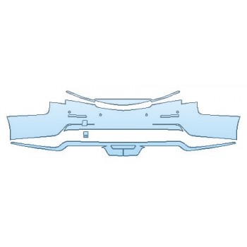 2018 CADILLAC ATS-V SEDAN Full Rear Bumper With Sensors