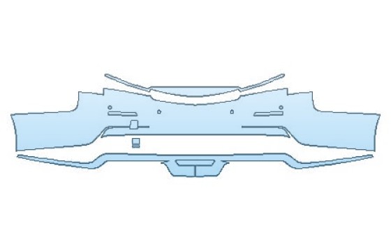 Precut PPF Kit – Clear Bra Paint Protection Film PAINT PROTECTION KIT - 2021 CADILLAC ATS-V SEDAN FULL REAR BUMPER WITH SENSORS - PRECUT PPF CLEAR BRA WRAP