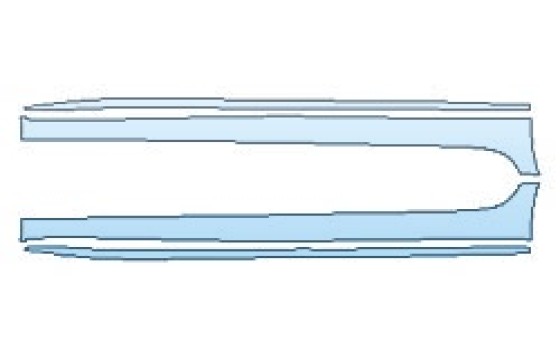 PAINT PROTECTION KIT - 2024 CADILLAC ATS-V SEDAN ROCKERS - PRECUT PPF CLEAR BRA WRAP