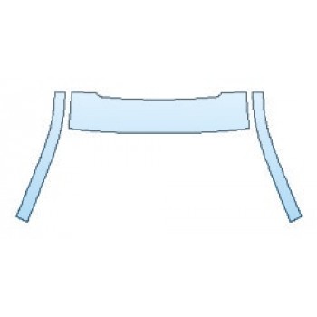 PAINT PROTECTION KIT - 2019 CADILLAC ATS-V SEDAN ROOF WITH SUNROOF A-PILLARS - PRECUT PPF CLEAR BRA WRAP