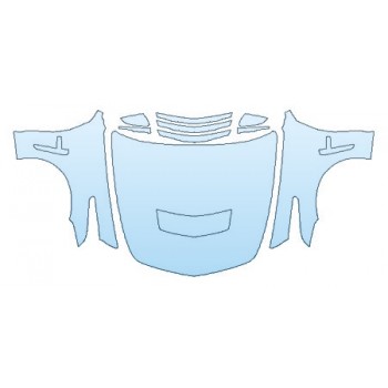 PRECUT PPF KIT - 2018 CADILLAC CTS-V SEDAN FULL HOOD(WRAPPED EDGES) FENDERS MIRRORS PRECUT PPF CLEAR BRA WRAP