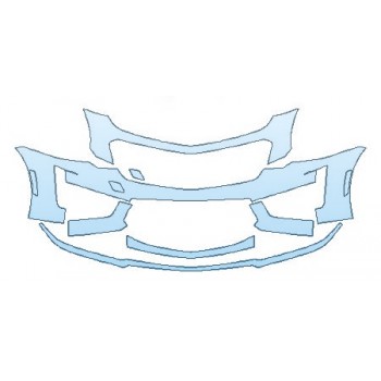 PRECUT PPF KIT - 2018 CADILLAC CTS-V SEDAN BUMPER (6 PIECE) PRECUT PPF CLEAR BRA WRAP
