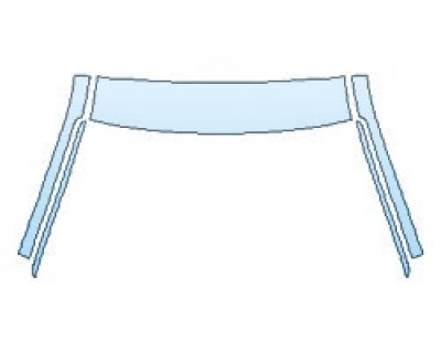 2018 CADILLAC CTS-V SEDAN ROOF A-PILLARS PRECUT PPF CLEAR BRA WRAP