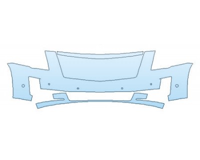 PAINT PROTECTION KIT - 2020 CADILLAC ESCALADE BASE BUMPER WITH SENSORS - PRECUT PPF CLEAR BRA WRAP